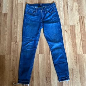 J.Crew 8in”Toothpick Jean with Let-down hem( size 27)